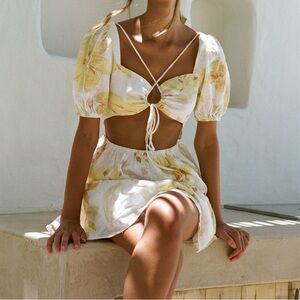 Sabo Skirt Aquaria Dress - Lemon Bouquet